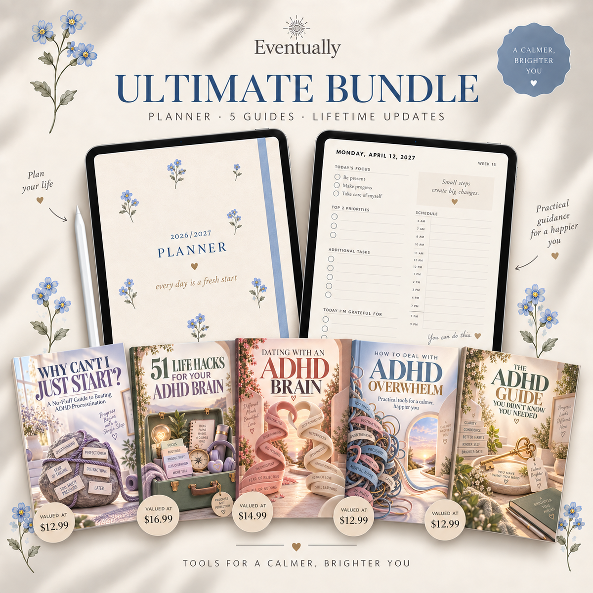 ADHD Digital Planner 2026-2027