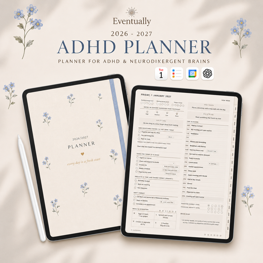 ADHD Digital Planner 2026-2027
