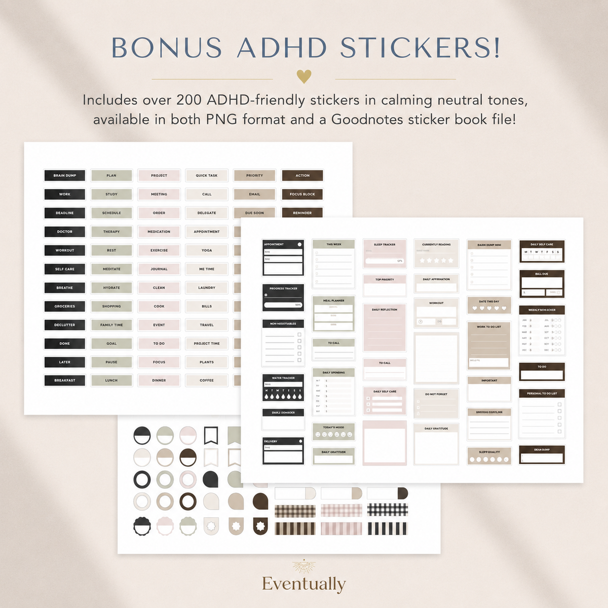 ADHD Digital Planner 2026-2027