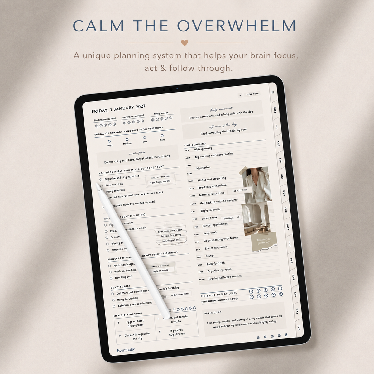 ADHD Digital Planner 2026-2027