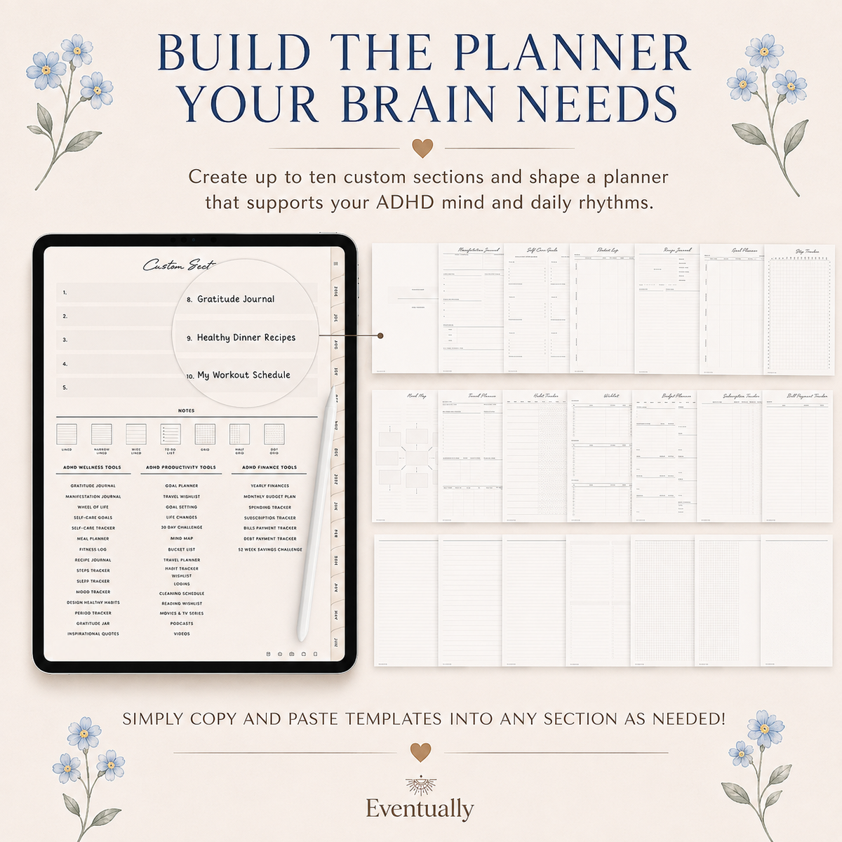 ADHD Digital Planner 2026-2027