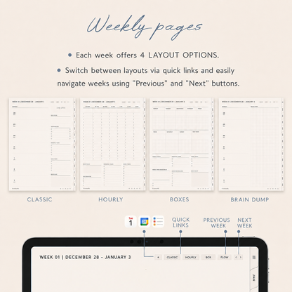 ADHD Digital Planner 2026-2027